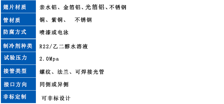 表冷器信息 表冷器信息
